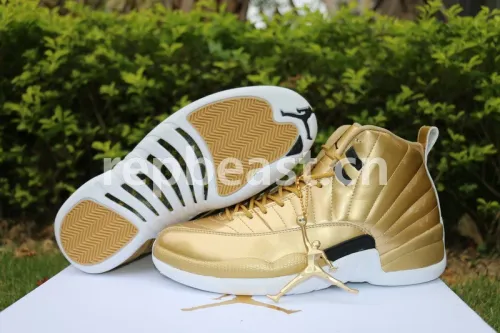 Authentic Air Jordan 12 Gold