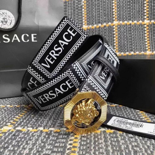 Super Perfect Quality Versace Belts(100% Genuine Leather,Steel Buckle)-198