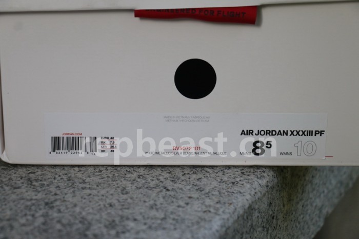 Authentic Air Jordan 33 BV5072 101