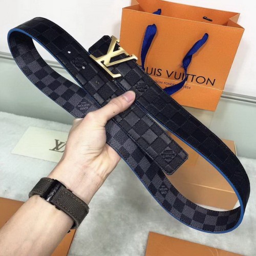 Super Perfect Quality LV Belts(100% Genuine Leather Steel Buckle)-1819
