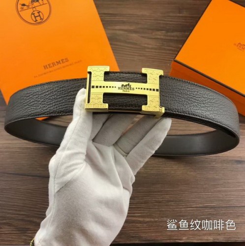 Super Perfect Quality Hermes Belts(100% Genuine Leather,Reversible Steel Buckle)-214
