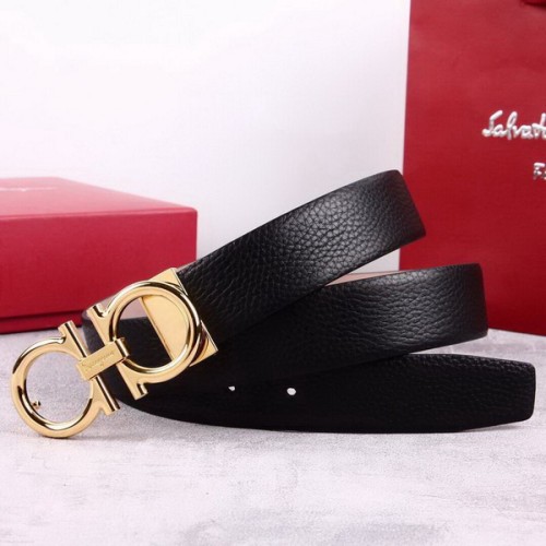 Super Perfect Quality Ferragamo Belts(100% Genuine Leather,steel Buckle)-786