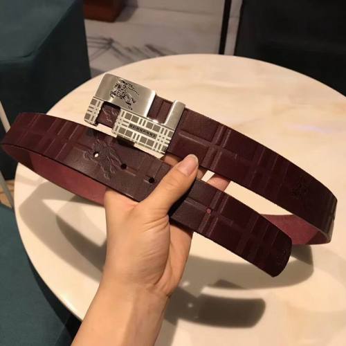 Super Perfect Quality Burberry Belts(100% Genuine Leather,steel buckle)-075