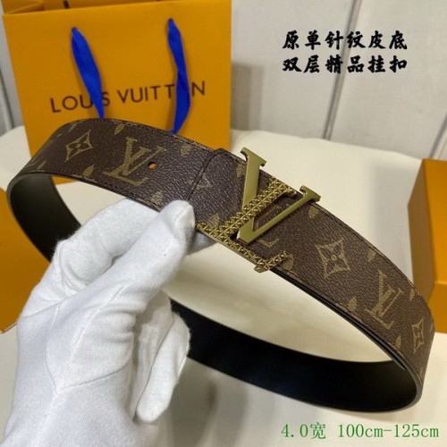 Super Perfect Quality LV Belts(100% Genuine Leather Steel Buckle)-2854