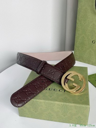Super Perfect Quality G Belts(100% Genuine Leather,steel Buckle)-2876
