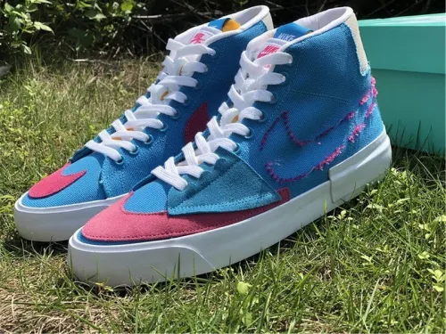 Authentic Nike SB Zoom Blazer Mid Edge  White GS