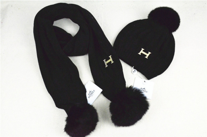 Hermes Wool Cap Scarf AAA-003