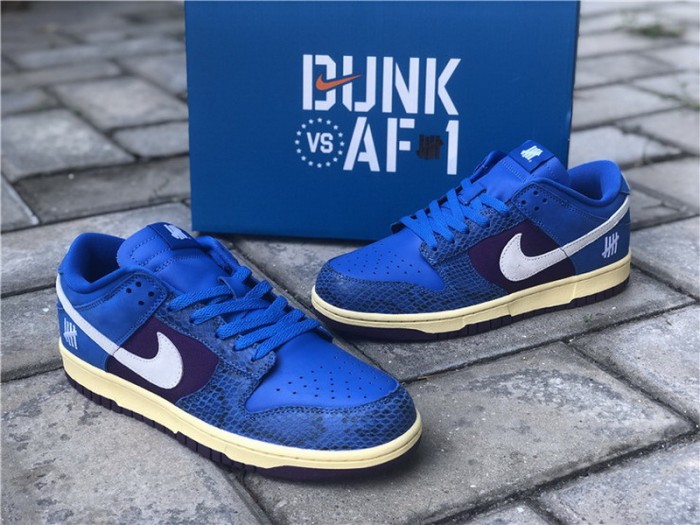 Authentic UNDEFEATED x Nike Dunk Low  Blue