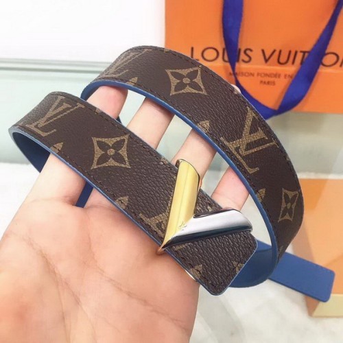 Super Perfect Quality LV women Belts(100% Genuine Leather,Steel Buckle)-159