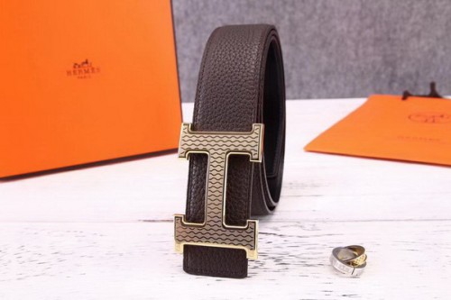 Super Perfect Quality Hermes Belts(100% Genuine Leather,Reversible Steel Buckle)-495
