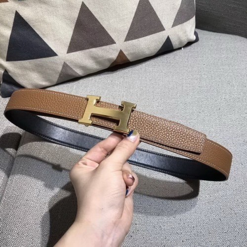 Super Perfect Quality Hermes Belts(100% Genuine Leather,Reversible Steel Buckle)-503