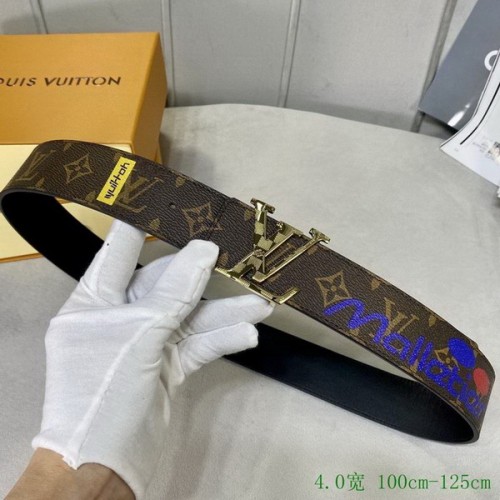 Super Perfect Quality LV Belts(100% Genuine Leather Steel Buckle)-2966