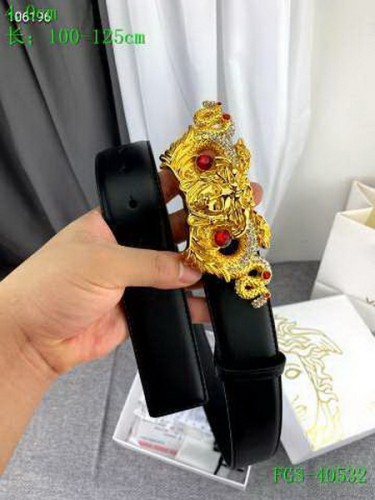 Super Perfect Quality Versace Belts(100% Genuine Leather,Steel Buckle)-402