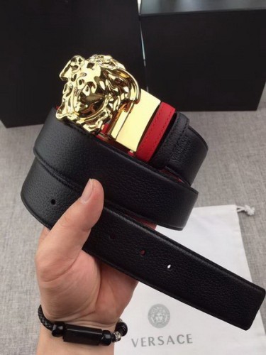 Super Perfect Quality Versace Belts(100% Genuine Leather,Steel Buckle)-204