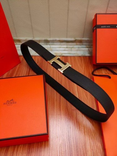 Super Perfect Quality Hermes Belts(100% Genuine Leather,Reversible Steel Buckle)-594