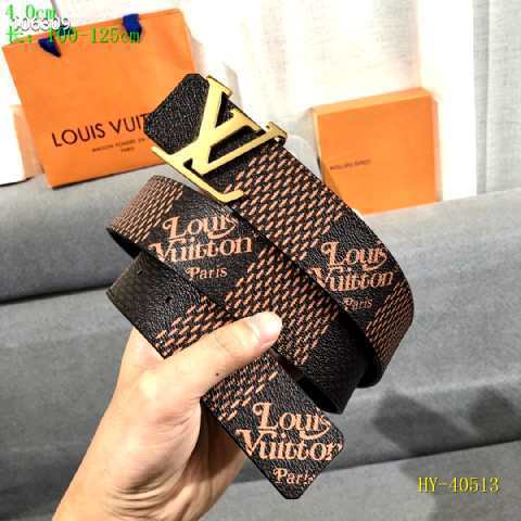 Super Perfect Quality LV Belts(100% Genuine Leather Steel Buckle)-2429