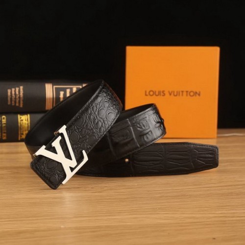 Super Perfect Quality LV Belts(100% Genuine Leather Steel Buckle)-2216