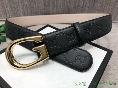 Super Perfect Quality G Belts(100% Genuine Leather,steel Buckle)-3008