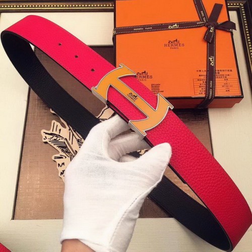 Super Perfect Quality Hermes Belts(100% Genuine Leather,Reversible Steel Buckle)-389
