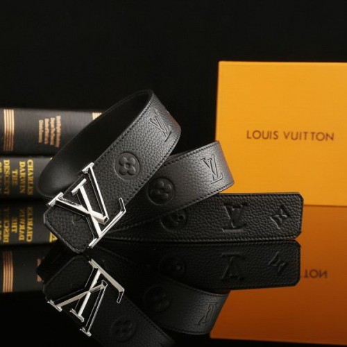 Super Perfect Quality LV Belts(100% Genuine Leather Steel Buckle)-2275