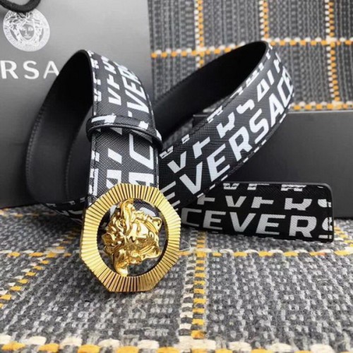 Super Perfect Quality Versace Belts(100% Genuine Leather,Steel Buckle)-193