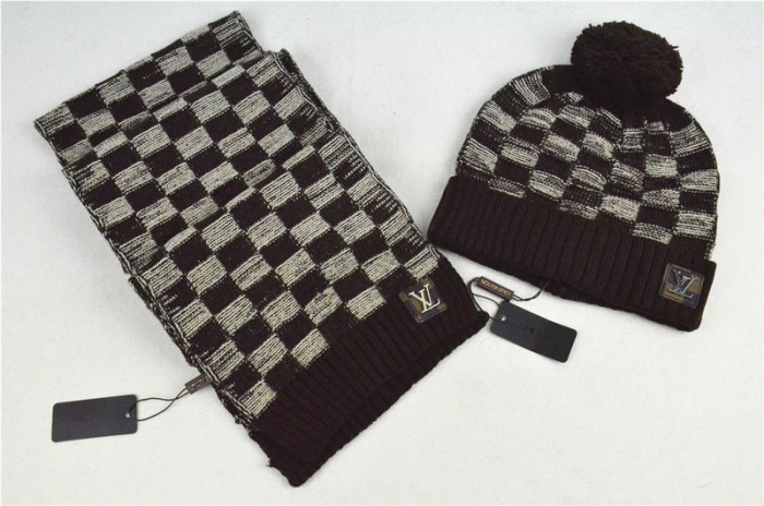 LV Wool Cap Scarf AAA-043