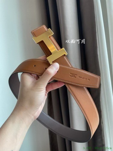 Super Perfect Quality Hermes Belts(100% Genuine Leather,Reversible Steel Buckle)-868