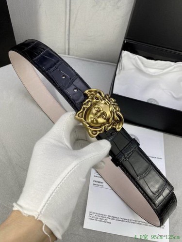 Super Perfect Quality Versace Belts(100% Genuine Leather,Steel Buckle)-535