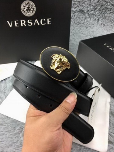 Super Perfect Quality Versace Belts(100% Genuine Leather,Steel Buckle)-153