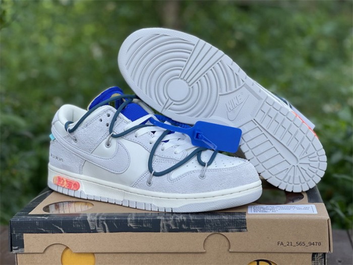 Authentic OFF-WHITE x Nike Dunk Low “The 50” DJ0950 111