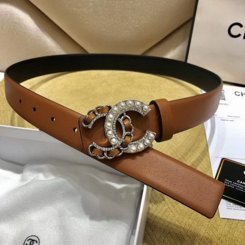 Super Perfect Quality CHNL Belts(100% Genuine Leather,steel Buckle)-006