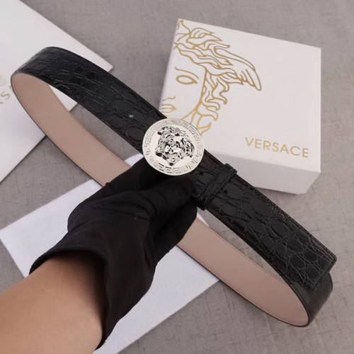 Super Perfect Quality Versace Belts(100% Genuine Leather,Steel Buckle)-629