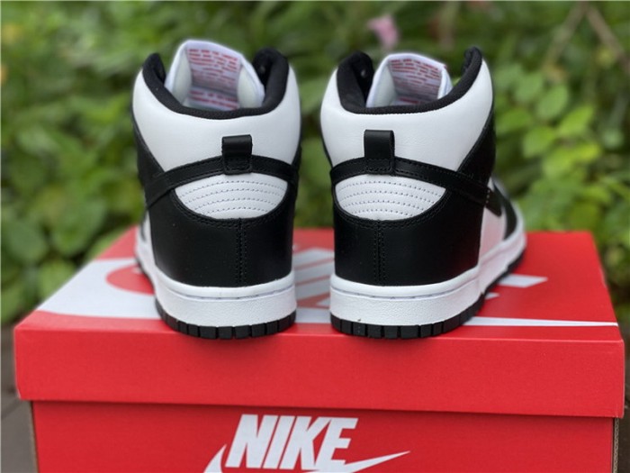 Authentic Nike Dunk High Black White