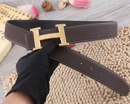 Super Perfect Quality Hermes Belts(100% Genuine Leather,Reversible Steel Buckle)-203