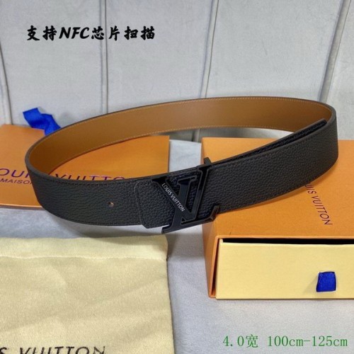 Super Perfect Quality LV Belts(100% Genuine Leather Steel Buckle)-2825
