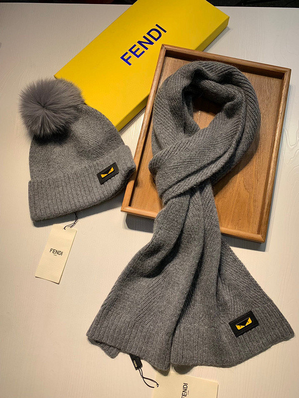 FD Wool Cap Scarf AAA-077