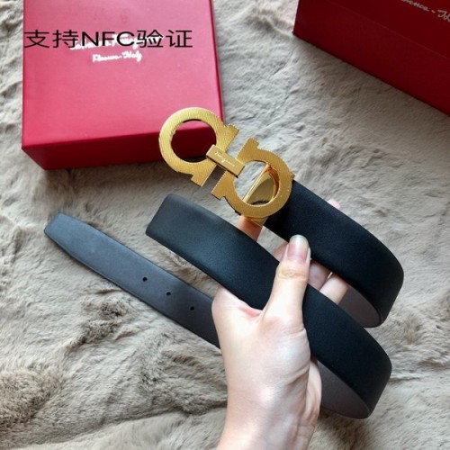 Super Perfect Quality Ferragamo Belts(100% Genuine Leather,steel Buckle)-1066
