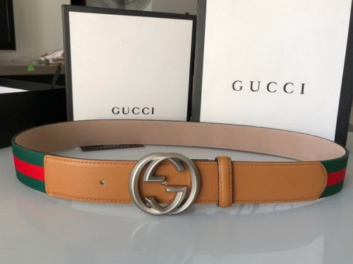 Super Perfect Quality G Belts(100% Genuine Leather,steel Buckle)-2273