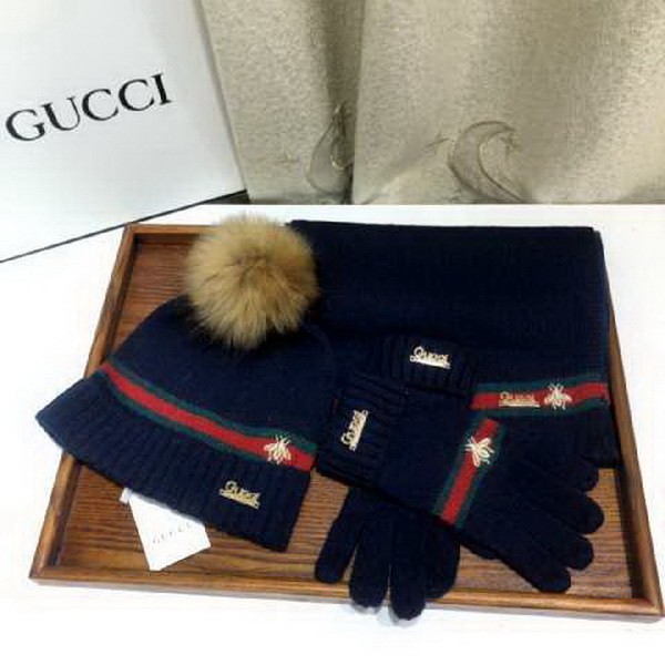 G Wool Cap Scarf AAA-146