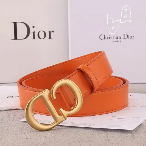 Super Perfect Quality Dior Belts(100% Genuine Leather,steel Buckle)-436