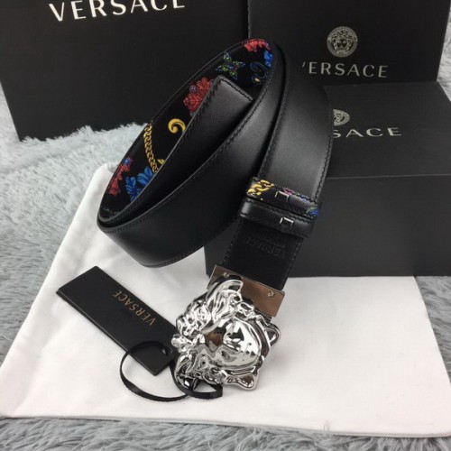 Super Perfect Quality Versace Belts(100% Genuine Leather,Steel Buckle)-275