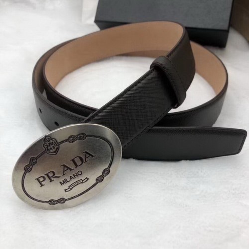 Super Perfect Quality Prada Belts(100% Genuine Leather,Reversible Steel Buckle)-040