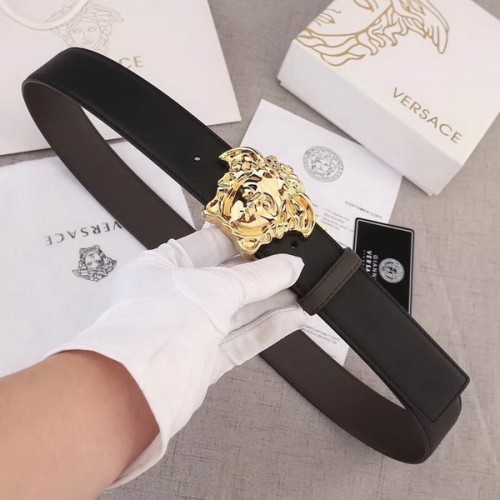 Super Perfect Quality Versace Belts(100% Genuine Leather,Steel Buckle)-480