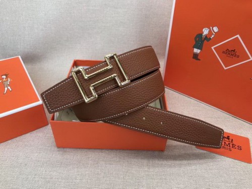 Super Perfect Quality Hermes Belts(100% Genuine Leather,Reversible Steel Buckle)-574
