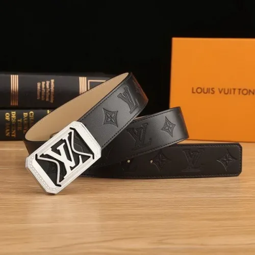 Super Perfect Quality LV Belts(100% Genuine Leather Steel Buckle)-2160