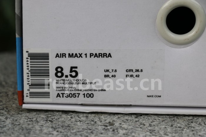 Authentic Parra x Nike Air Max 1