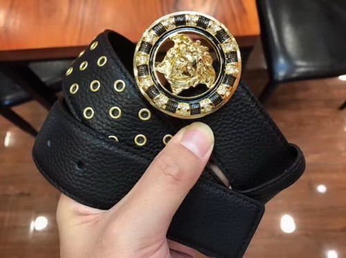 Super Perfect Quality Versace Belts(100% Genuine Leather,Steel Buckle)-208