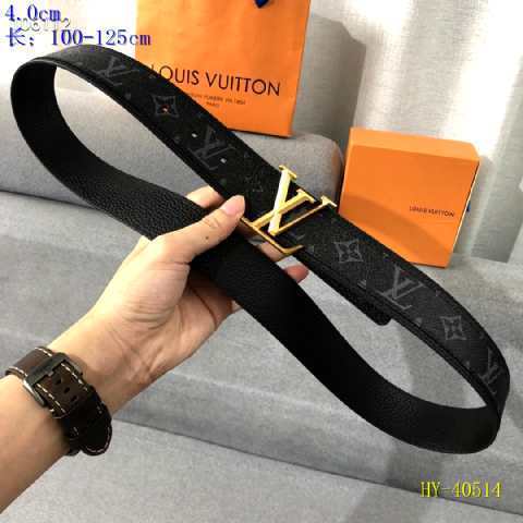 Super Perfect Quality LV Belts(100% Genuine Leather Steel Buckle)-2433