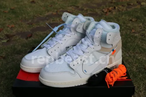 Authentic Off White x Air Jordan 1 White