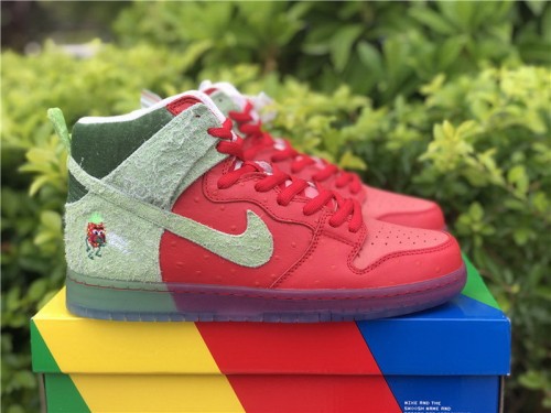 Authentic Nike SB Dunk High “Strawberry Cough”